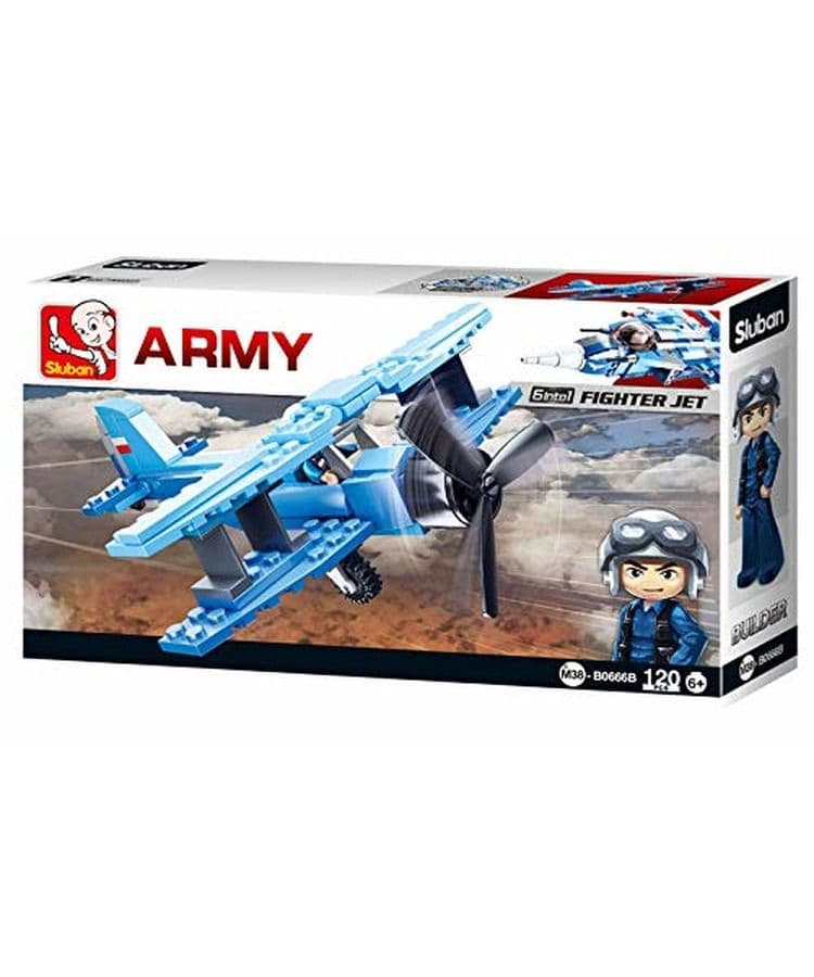 Kombat UK Sluban BiPlane Building Block Set - B0666B - Image 2