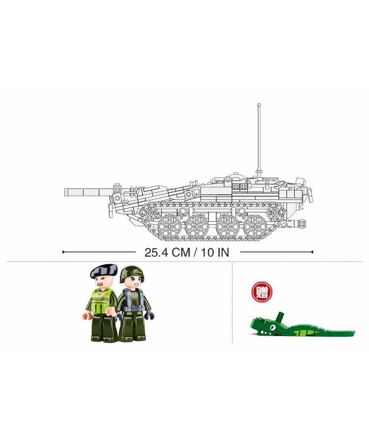 Kombat UK Sluban Battle Tank Building Blocks Set - B1010 - Image 3