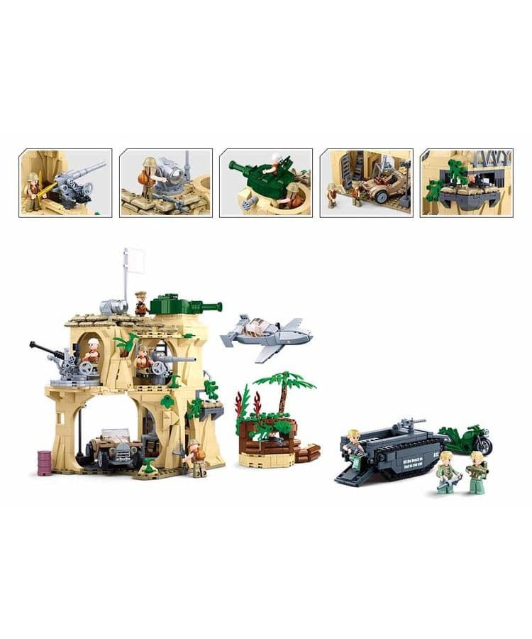 Kombat UK Sluban Battle of the Pacific Building Blocks Set - B1111 - Image 2