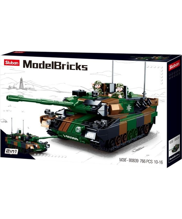 Kombat UK Sluban European Tank Building Blocks Set - B0839 - Image 2