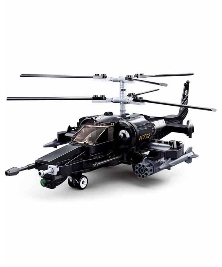 Kombat UK Sluban Combat Helicopter Building Block Set - B0752 - Image 3