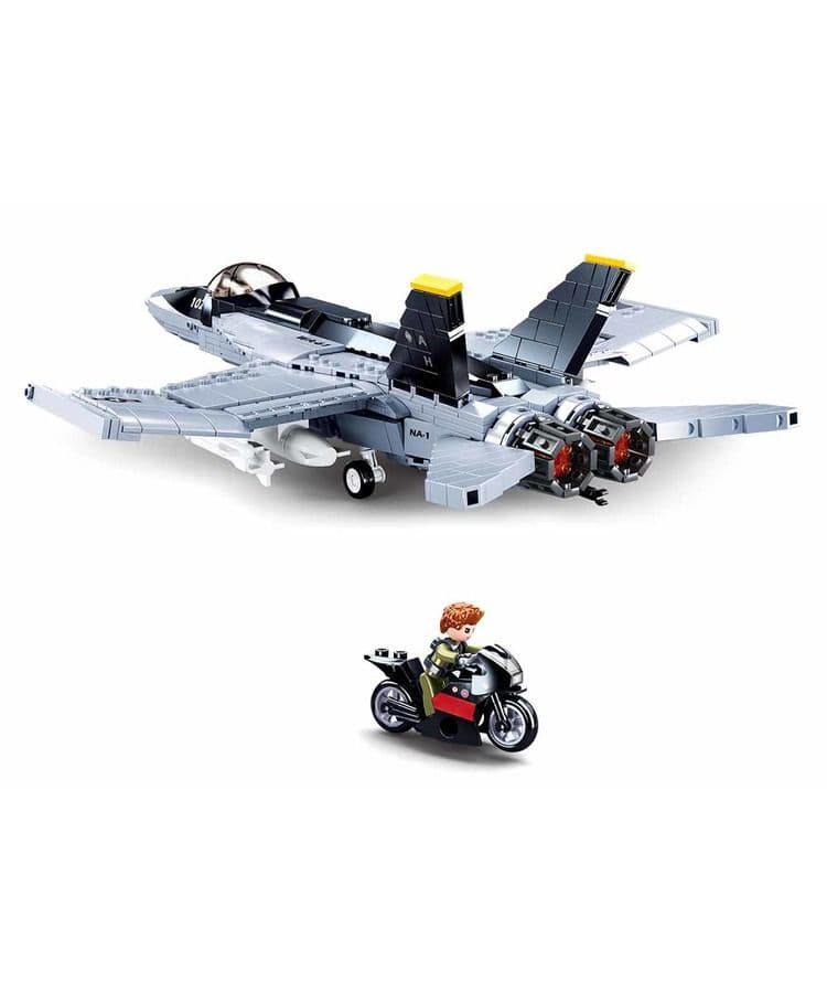 Kombat UK Sluban Fighter Aircraft F18 Building Block Set - B0928 - Image 2
