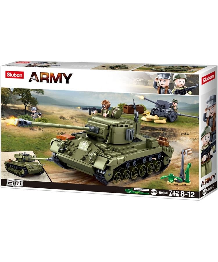 Kombat UK Sluban Medium Tank Building Block Set - B0860 - Image 2