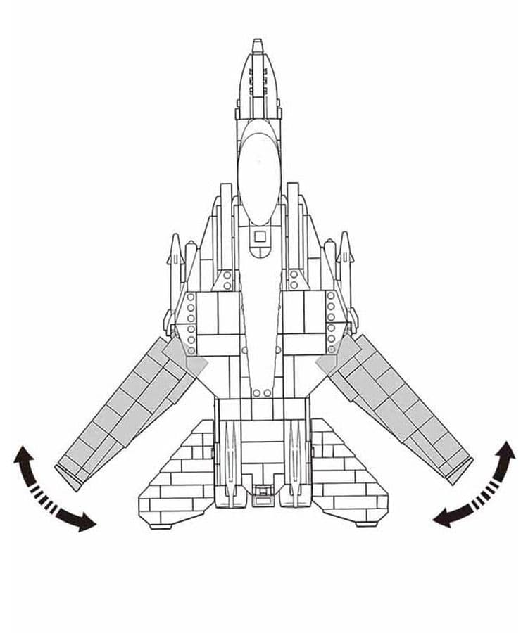 Kombat UK Sluban Modern Fighter Jet Building Set - B0755 - Image 3