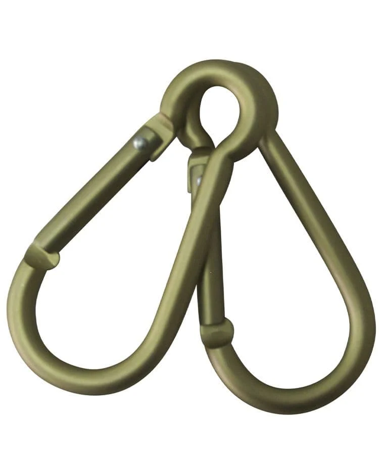 Kombat UK Standard Carabiner Pairs - 8mm - Coyote - Image 2