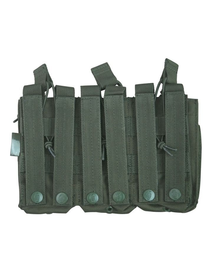 Kombat UK Triple Duo Magazine Pouch - Olive Green - Image 2