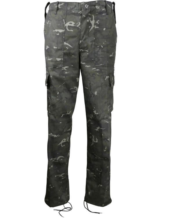 Kombat UK Trousers in Black BTP Camo - Image 2