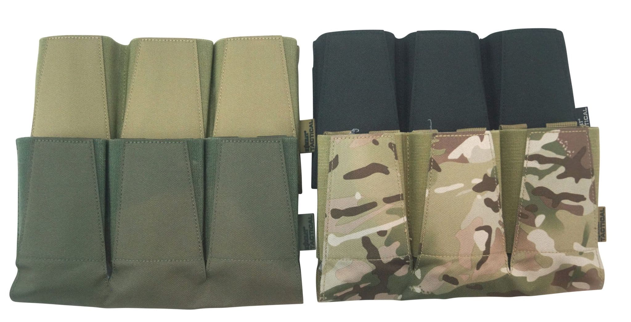 Kombat UK Vanguard Triple Mag Pouch - Olive Green