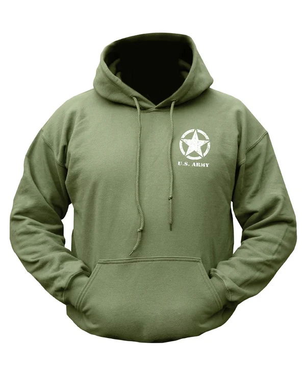 Kombat UK Willys Jeep Hoodie - Olive Green (New Design)
