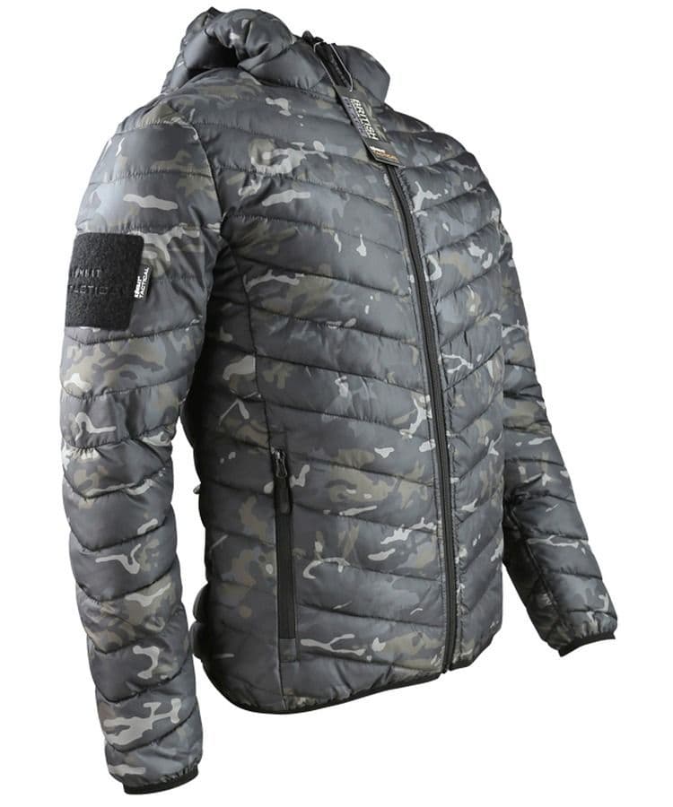 Kombat UK Xenon Reversible Jacket in BTP Camo & Black - Image 2