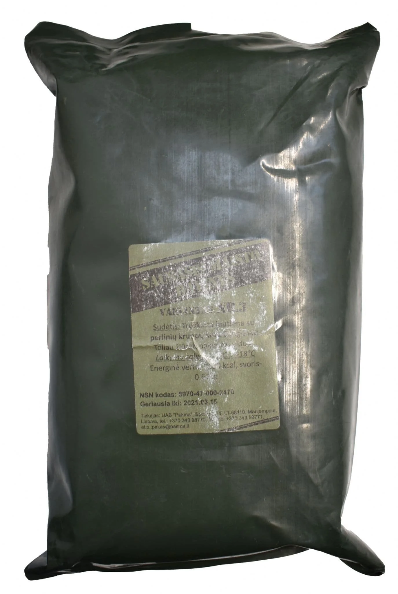 Lithuanian Army MRE Ration Pack