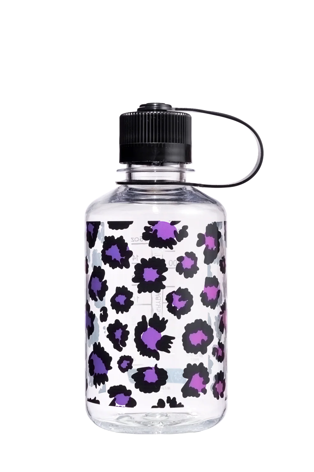 Nalgene 16oz / 0.5L Sustain Narrow Mouth Bottle - Clear Rainbow Cheetah Print