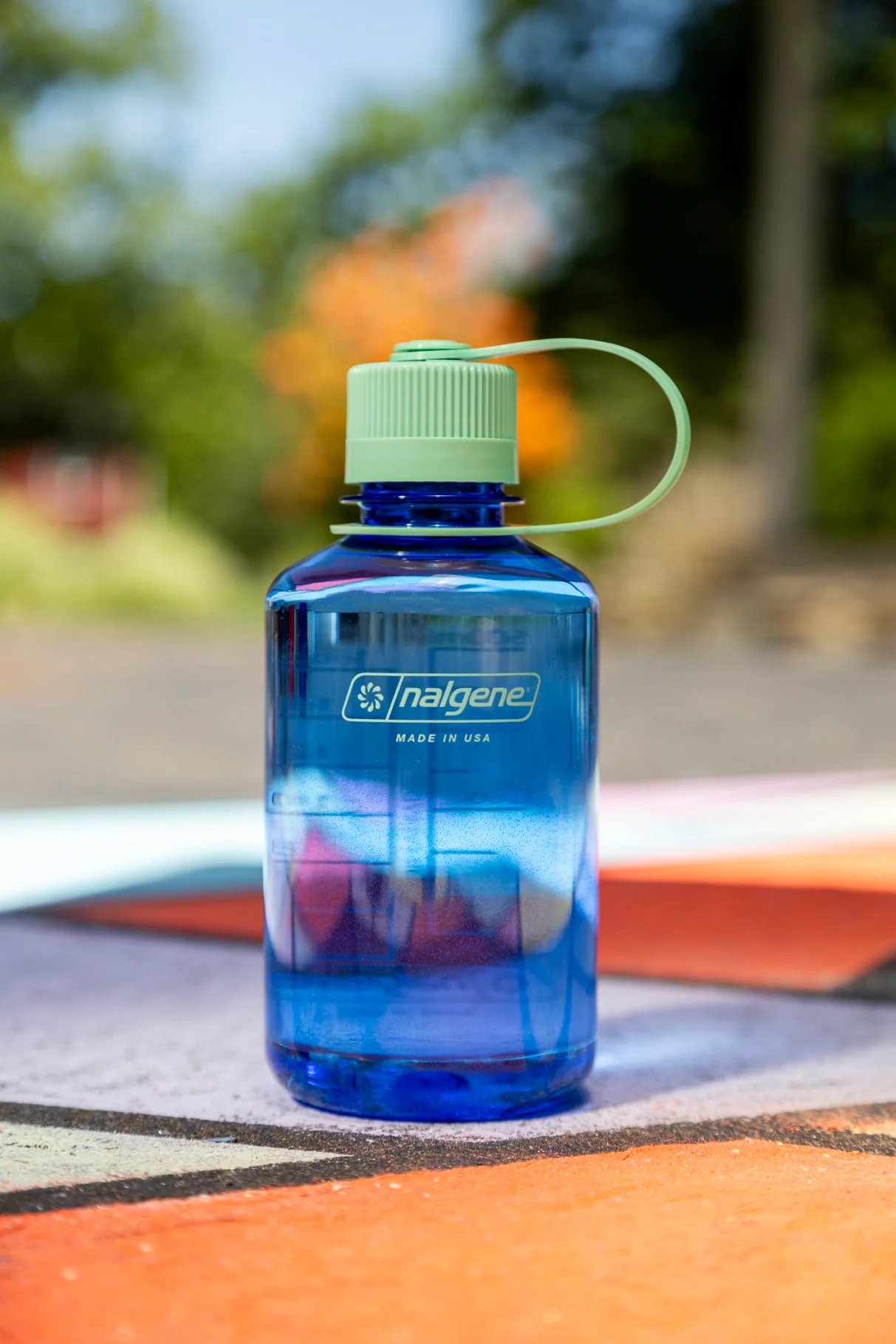 Nalgene 16oz / 0.5L Sustain Narrow Mouth Bottle - Cornflower Blue - Image 3