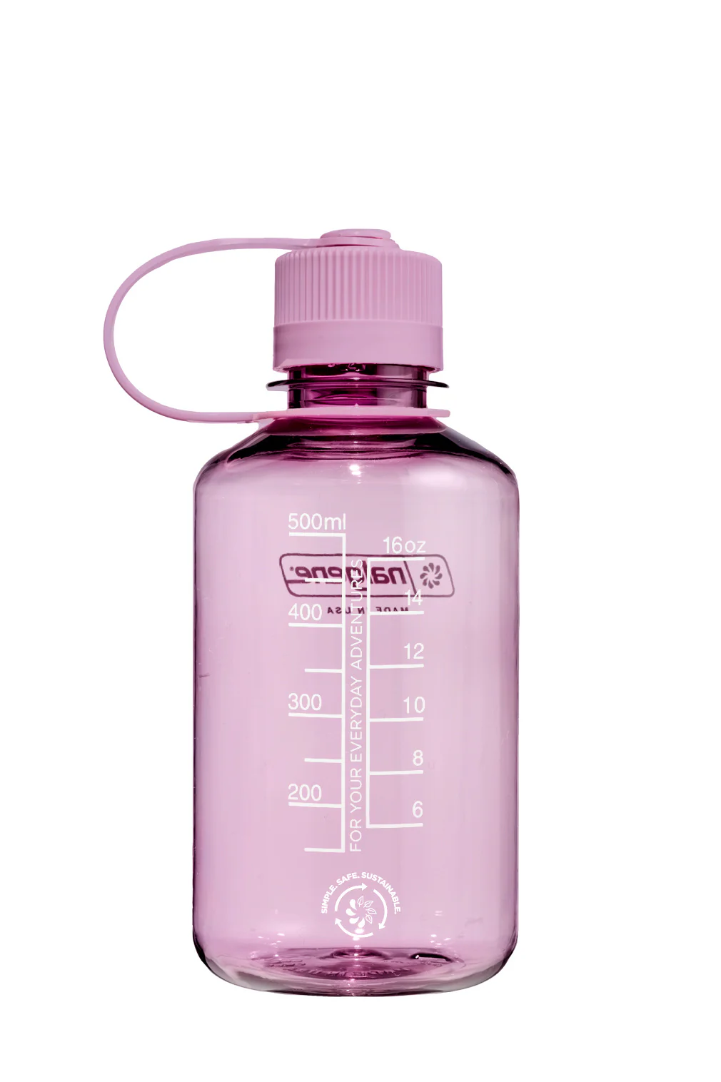 Nalgene 16oz / 0.5L Sustain Narrow Mouth Bottle - Monochrome Cherry Blossom - Image 2