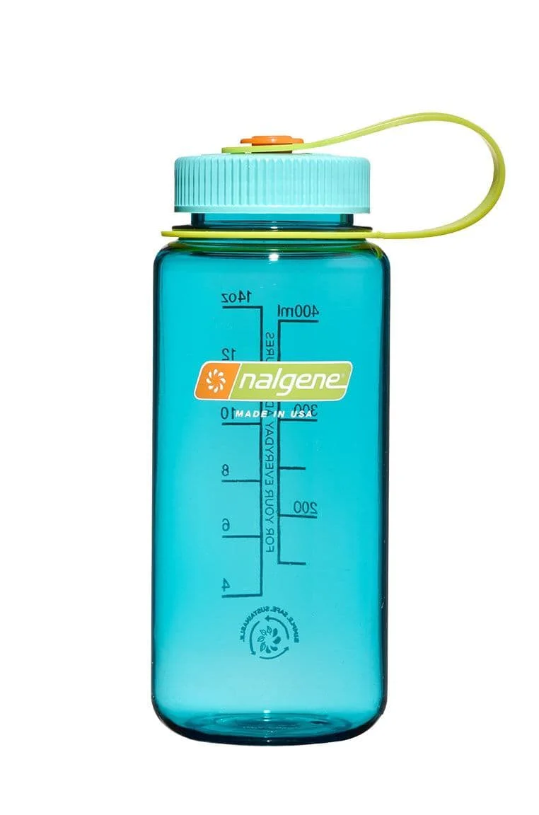 Nalgene 16oz / 0.5L Wide Mouth Sustain Water Bottle - Cerulean