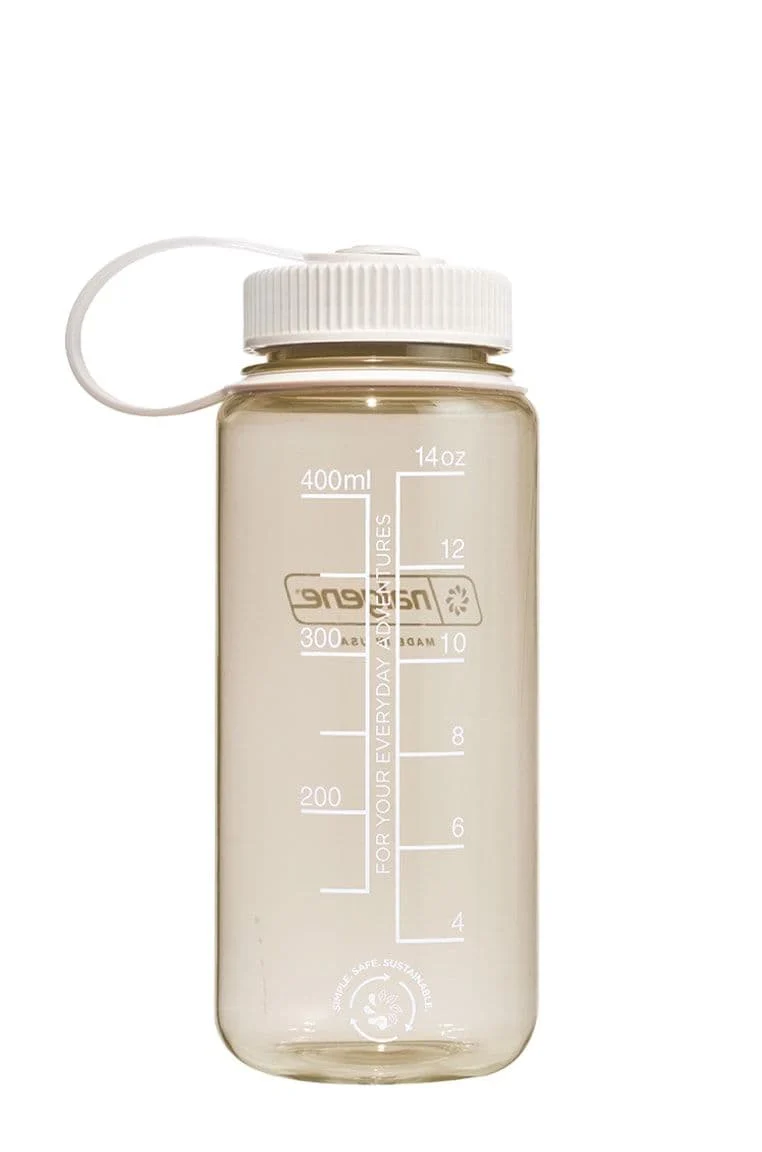 Nalgene 16oz / 0.5L Wide Mouth Sustain Water Bottle - Monochrome Cotton - Image 2