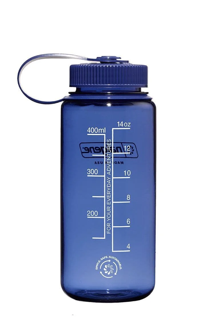 Nalgene 16oz / 0.5L Wide Mouth Sustain Water Bottle - Monochrome Denim - Image 2
