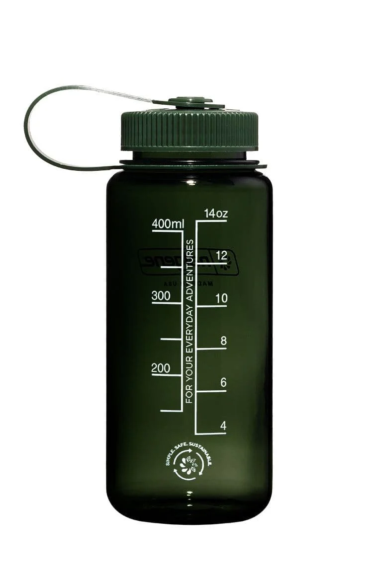 Nalgene 16oz / 0.5L Wide Mouth Sustain Water Bottle - Monochrome Jade - Image 2