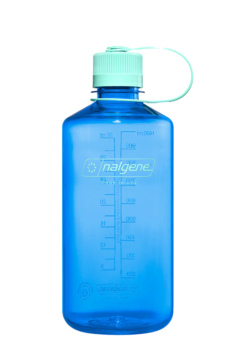 Nalgene 32oz / 1L Sustain Narrow Mouth Bottle - Cornflower Blue