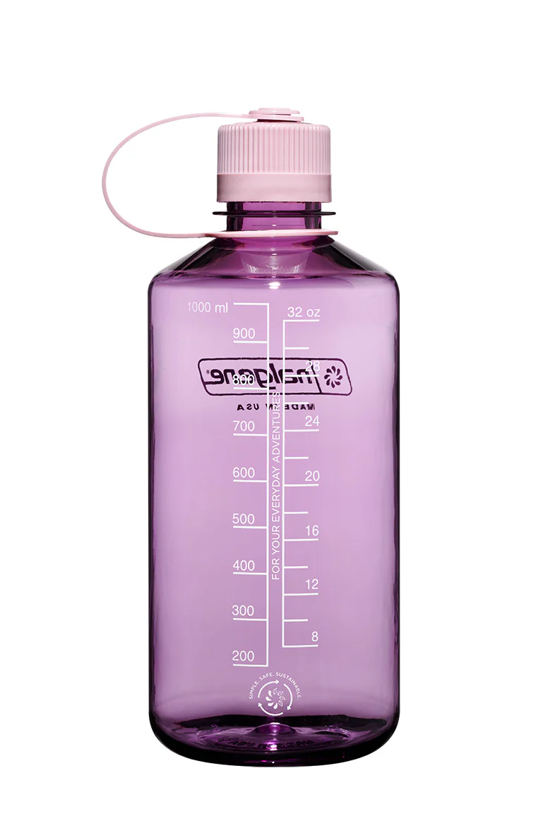 Nalgene 32oz / 1L Sustain Narrow Mouth Bottle - Monochrome Cherry Blossom - Image 2