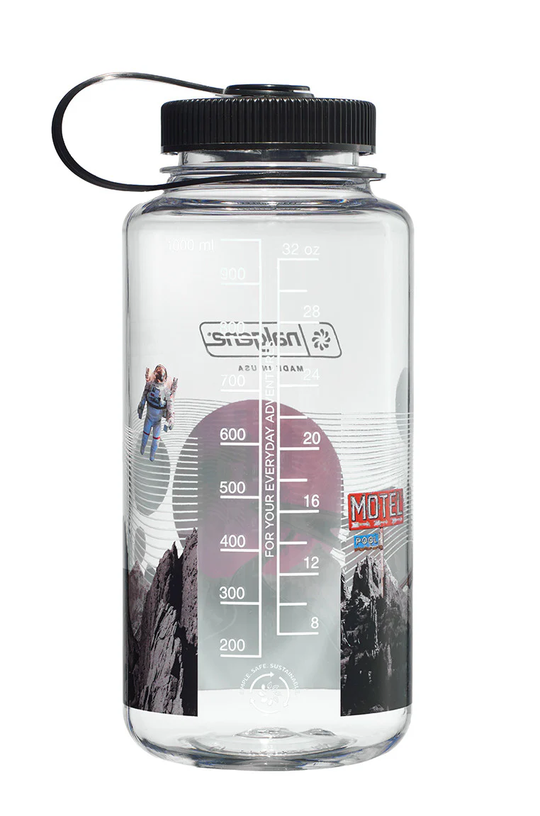 Nalgene 32oz / 1L Sustain Wide Mouth Bottle - Astro Motel - Image 4