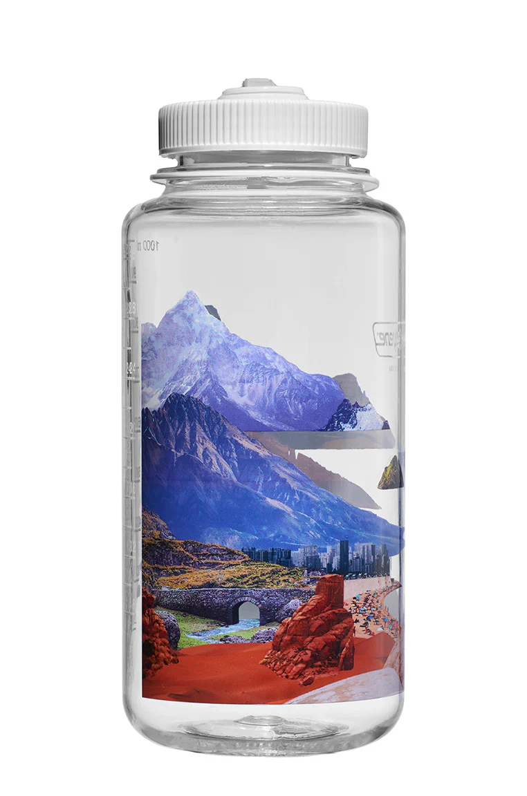 Nalgene 32oz / 1L Sustain Wide Mouth Bottle - Surrealist Mixed Landscapes - Image 2