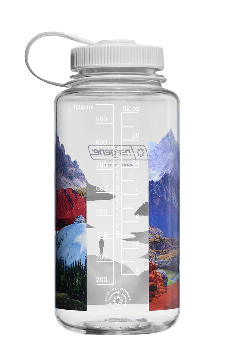 Nalgene 32oz / 1L Sustain Wide Mouth Bottle - Surrealist Mixed Landscapes - Image 3