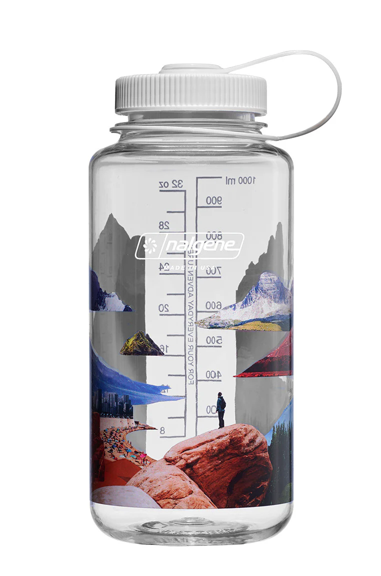 Nalgene 32oz / 1L Sustain Wide Mouth Bottle - Surrealist Mixed Landscapes - Image 4