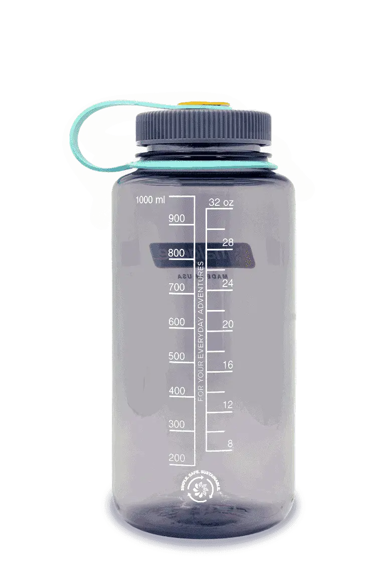 Nalgene 32oz / 1L Wide Mouth Sustain Water Bottle - Aubergine - Image 2
