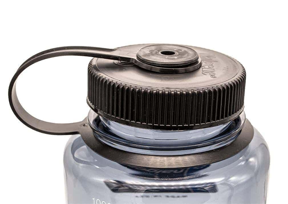 Nalgene 32oz / 1L Wide Mouth Sustain Water Bottle - Grey Black - Image 3