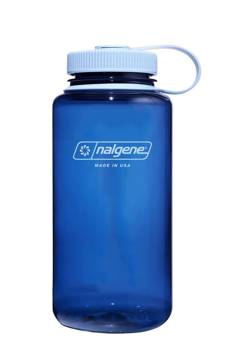 Nalgene 32oz / 1L Wide Mouth Sustain Water Bottle - Indigo