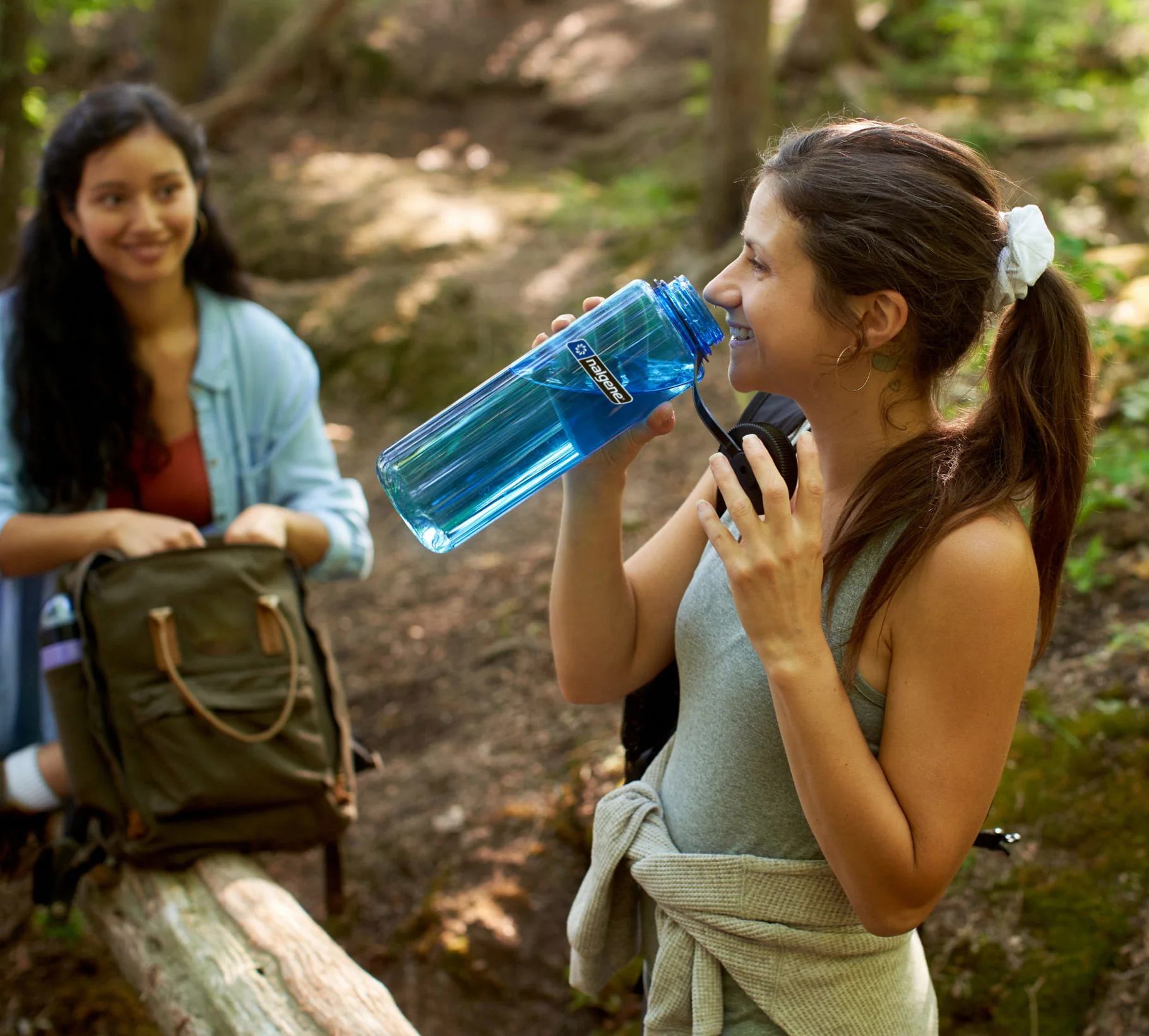 Nalgene 50oz / 1.5L Sustain Wide Mouth Bottle - Slate Blue - Image 2