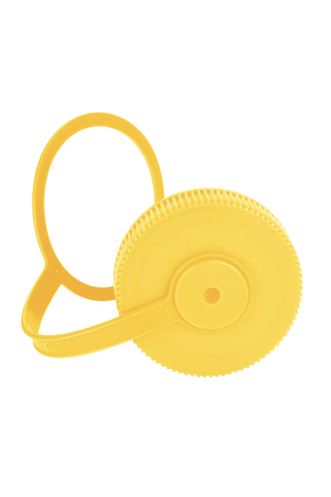 Nalgene 63mm Wide Mouth Loop Top Cap -Yellow