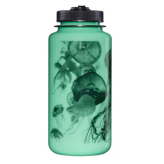 Nalgene Sustain Wide Mouth Bottle - GLO WYLD - Black Jelly Fish - 1 Litre - Image 3