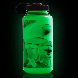 Nalgene Sustain Wide Mouth Bottle - GLO WYLD - Black Mushrooms - 1 Litre - Image 2