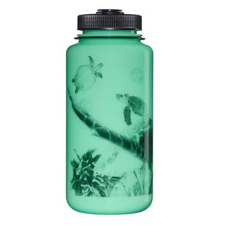 Nalgene Sustain Wide Mouth Bottle - GLO WYLD - Black Turtle - 1 Litre - Image 3