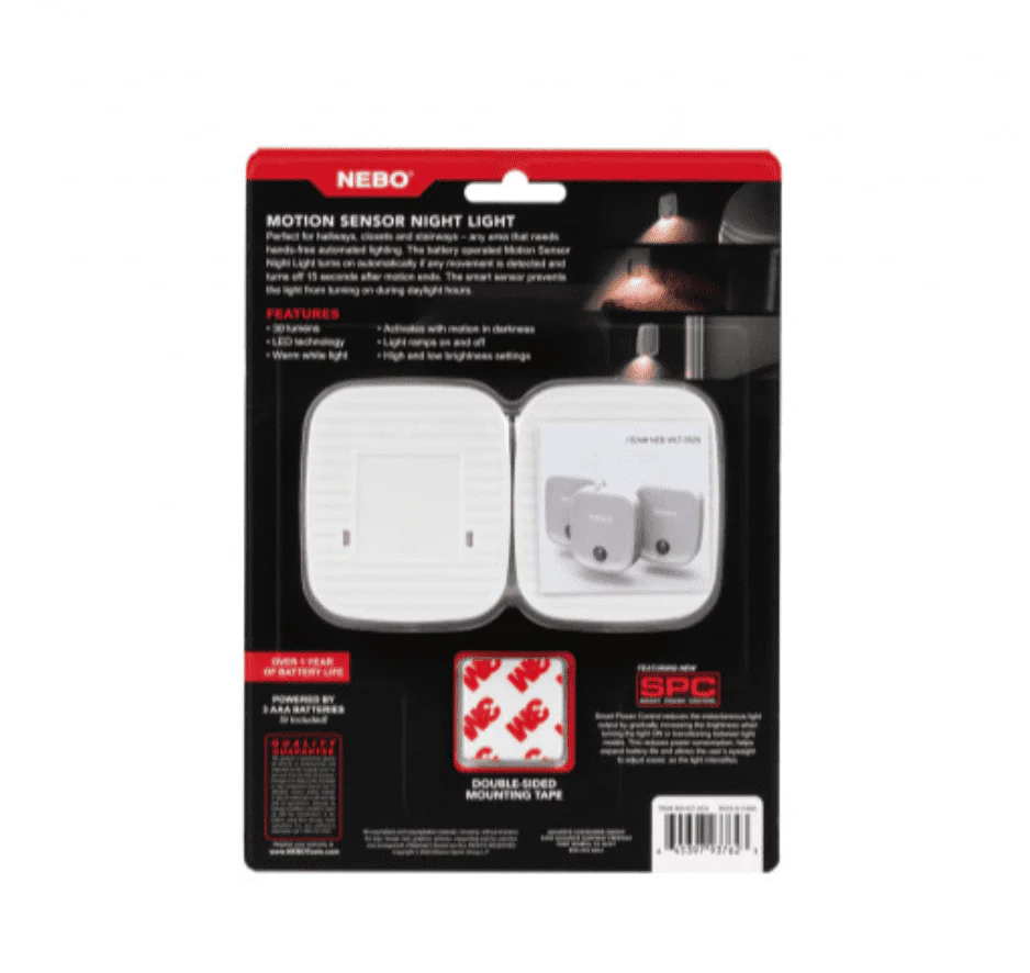 Nebo LED Motion Sensor Night Light - Pack Of 3 - Image 4