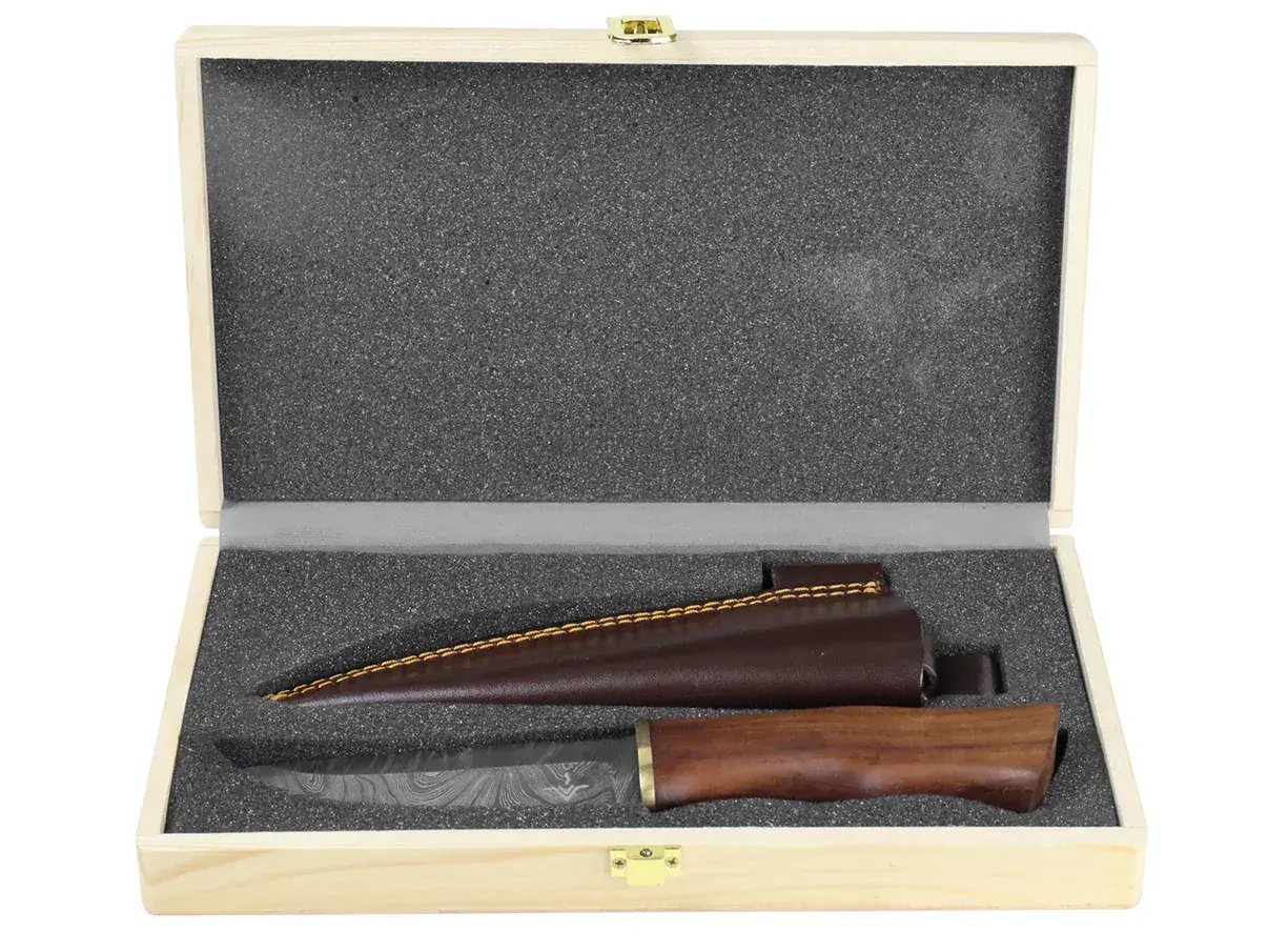 Njord Oskar Damascus Bushcraft Knife - Image 5
