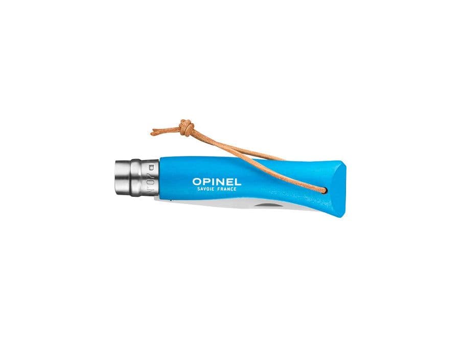 Opinel N°07 Colorama Trekking Knife - Cyan Blue - Image 2