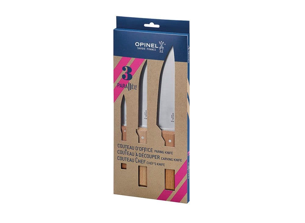 Opinel Parallèle Trio 3pc Kitchen Knife Set - Image 2