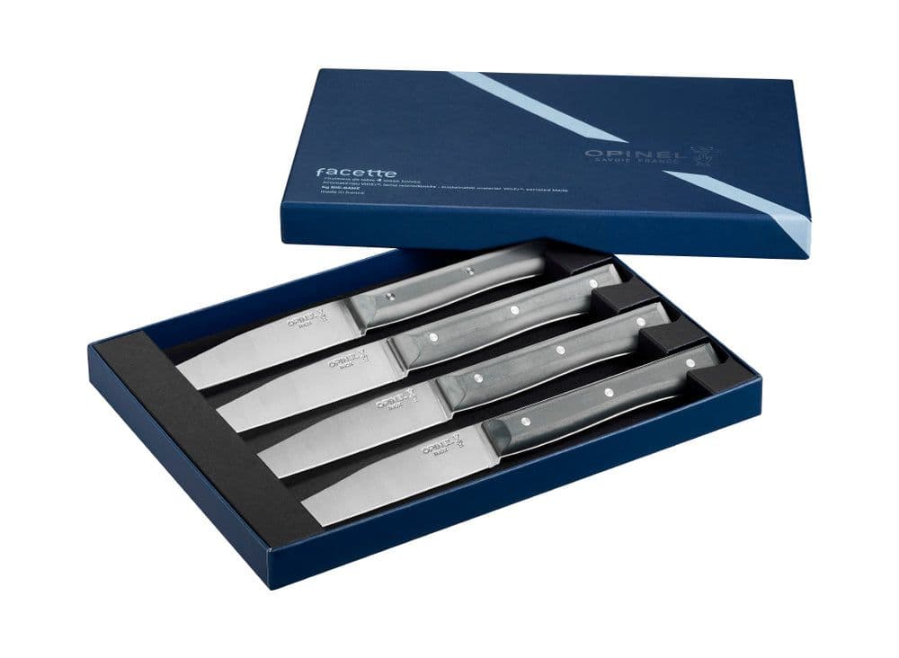Opinel Set of 4 Slate VittEr Facette Table Knives - Image 2