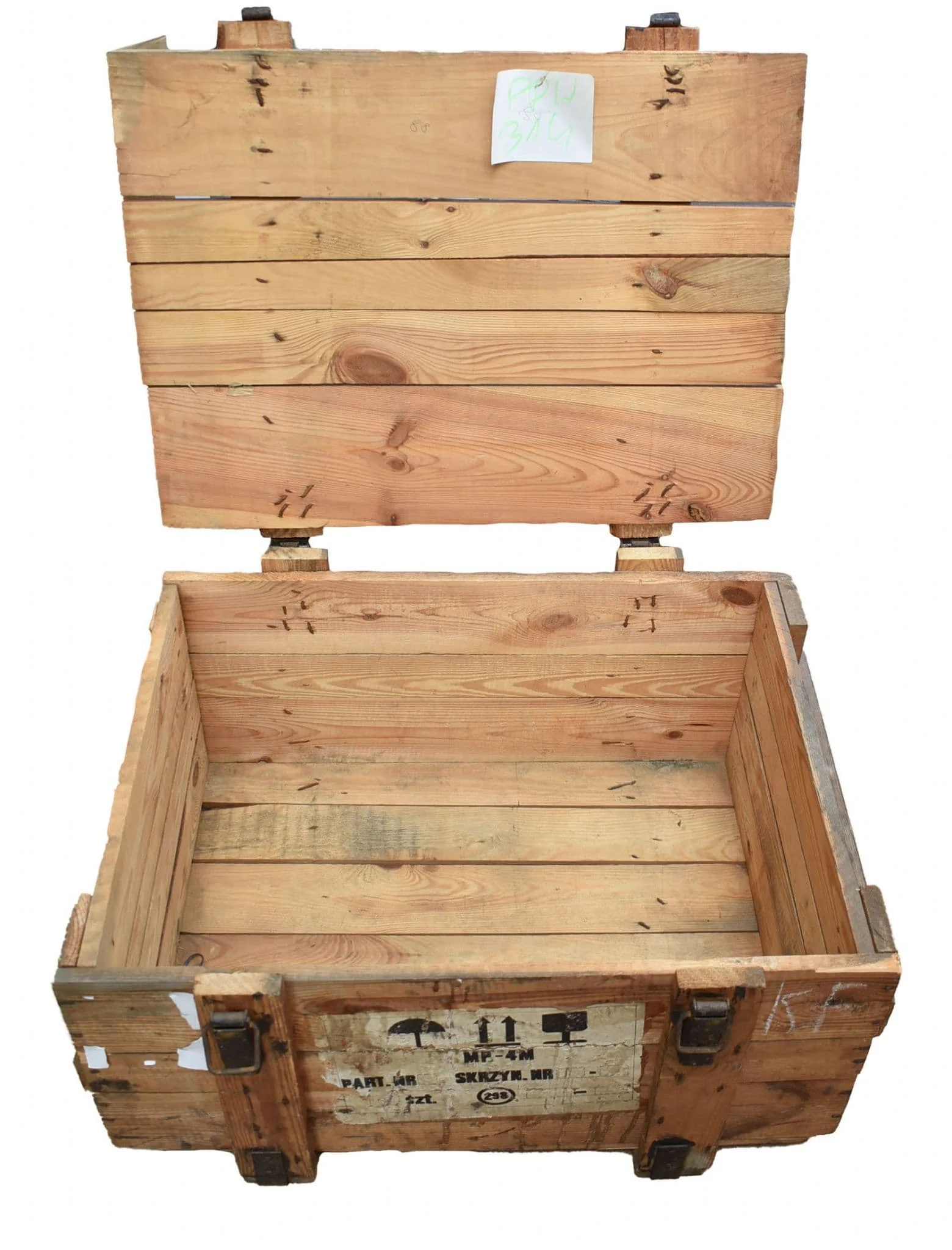 Polish Military MP4 Gas Mask Wooden Box - Image 2