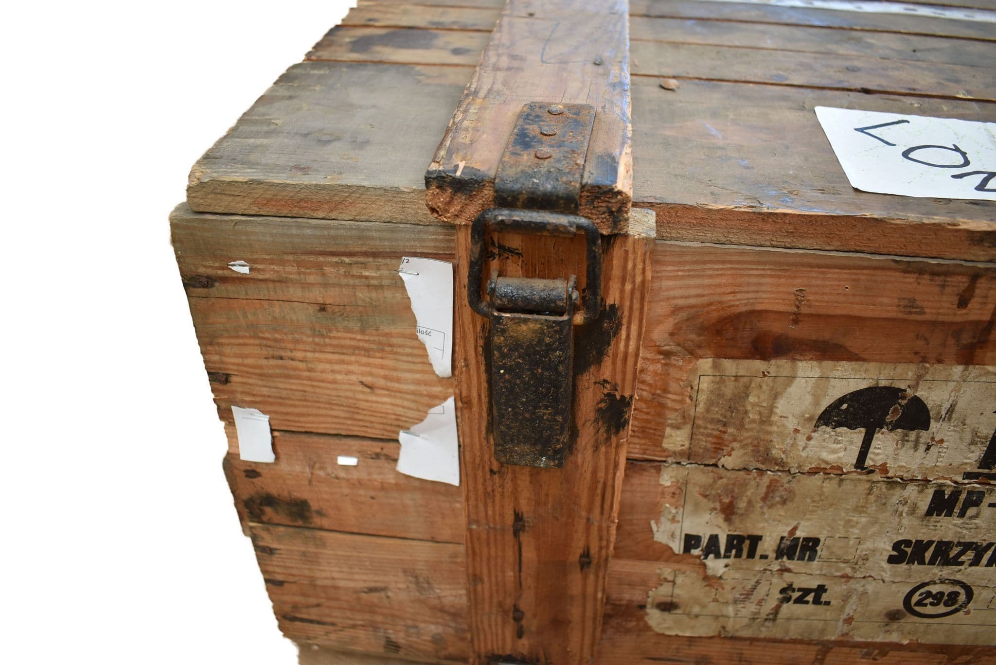 Polish Military MP4 Gas Mask Wooden Box - Image 4