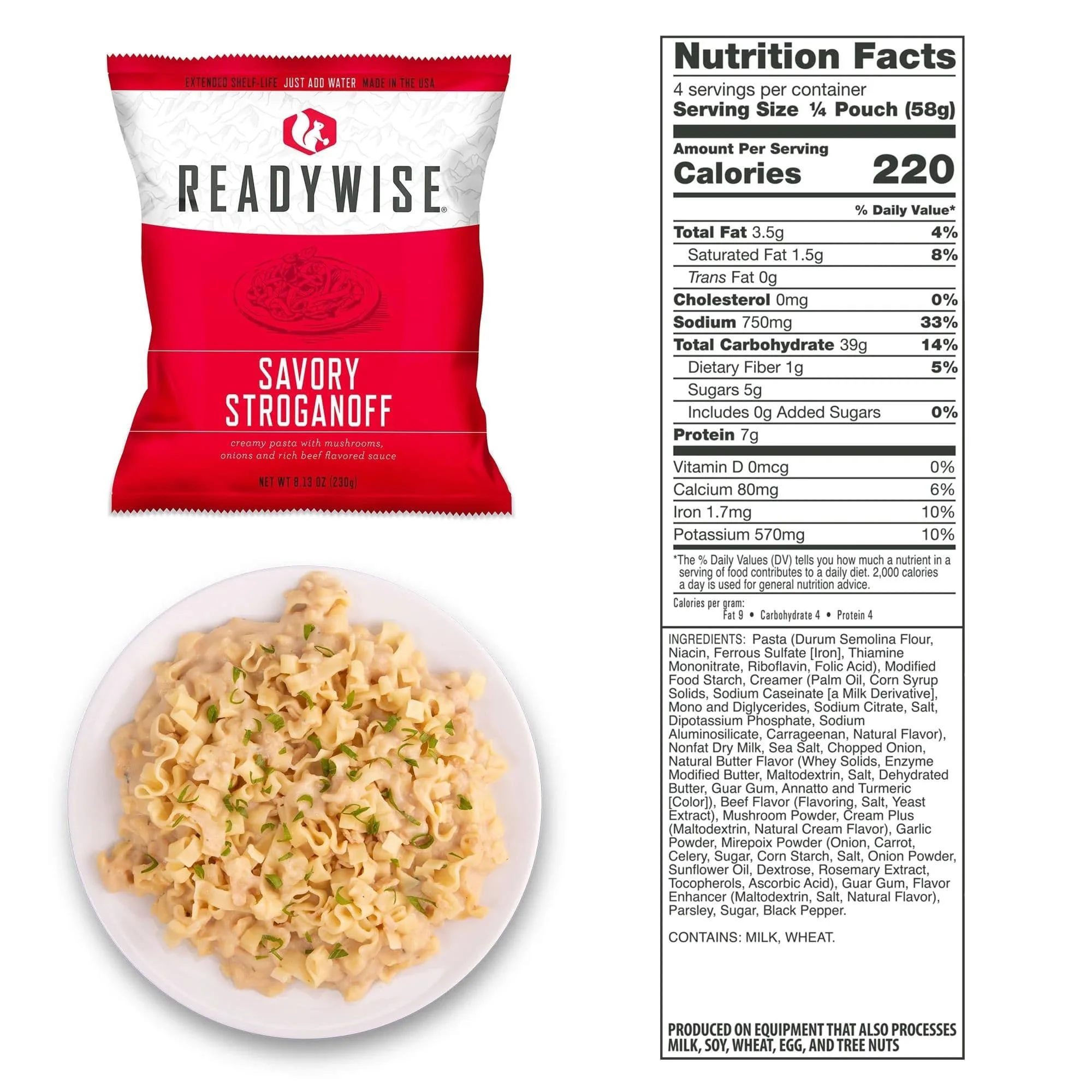 ReadyWise 60 Serving Entree Freeze Dried Vegetarian Meals - Image 9
