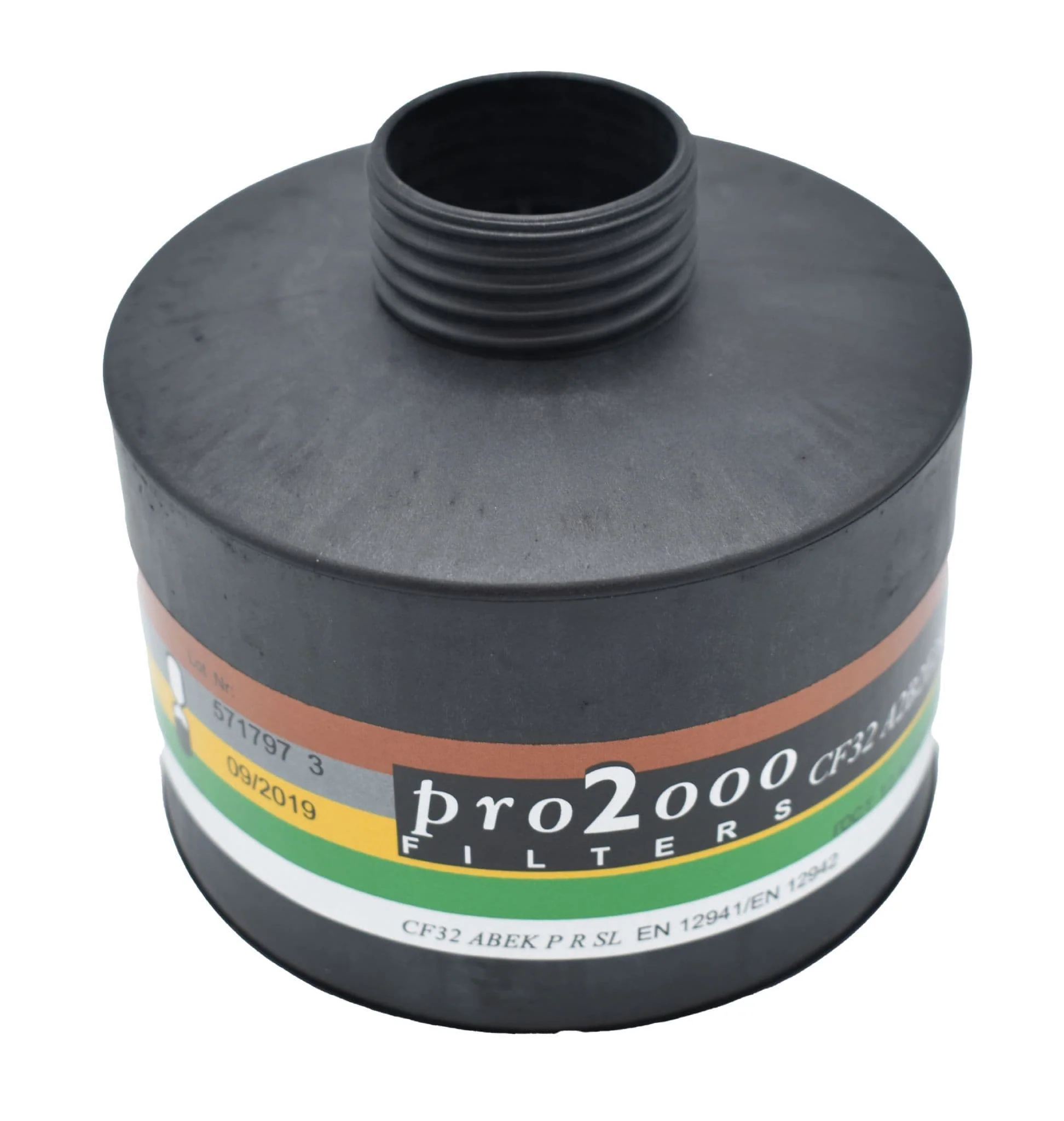 Scott Pro Military 2000 CF32 A2B2E2K2-P3 Sealed 40mm Gas Mask Filter - BRAND NEW