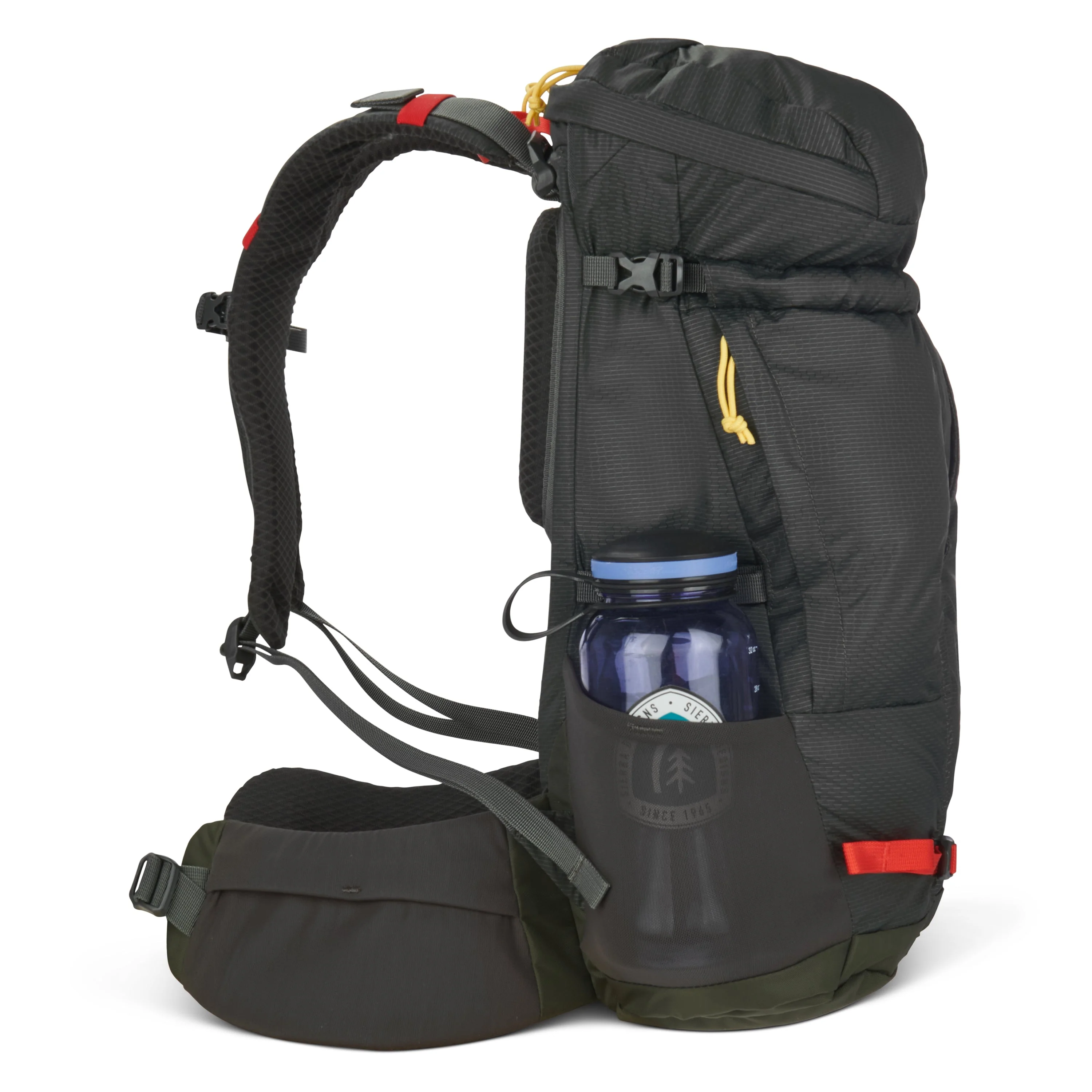 Sierra Designs Flex Hike 20L-30L Backpack Bag - Peat/Fiery Red - Image 11