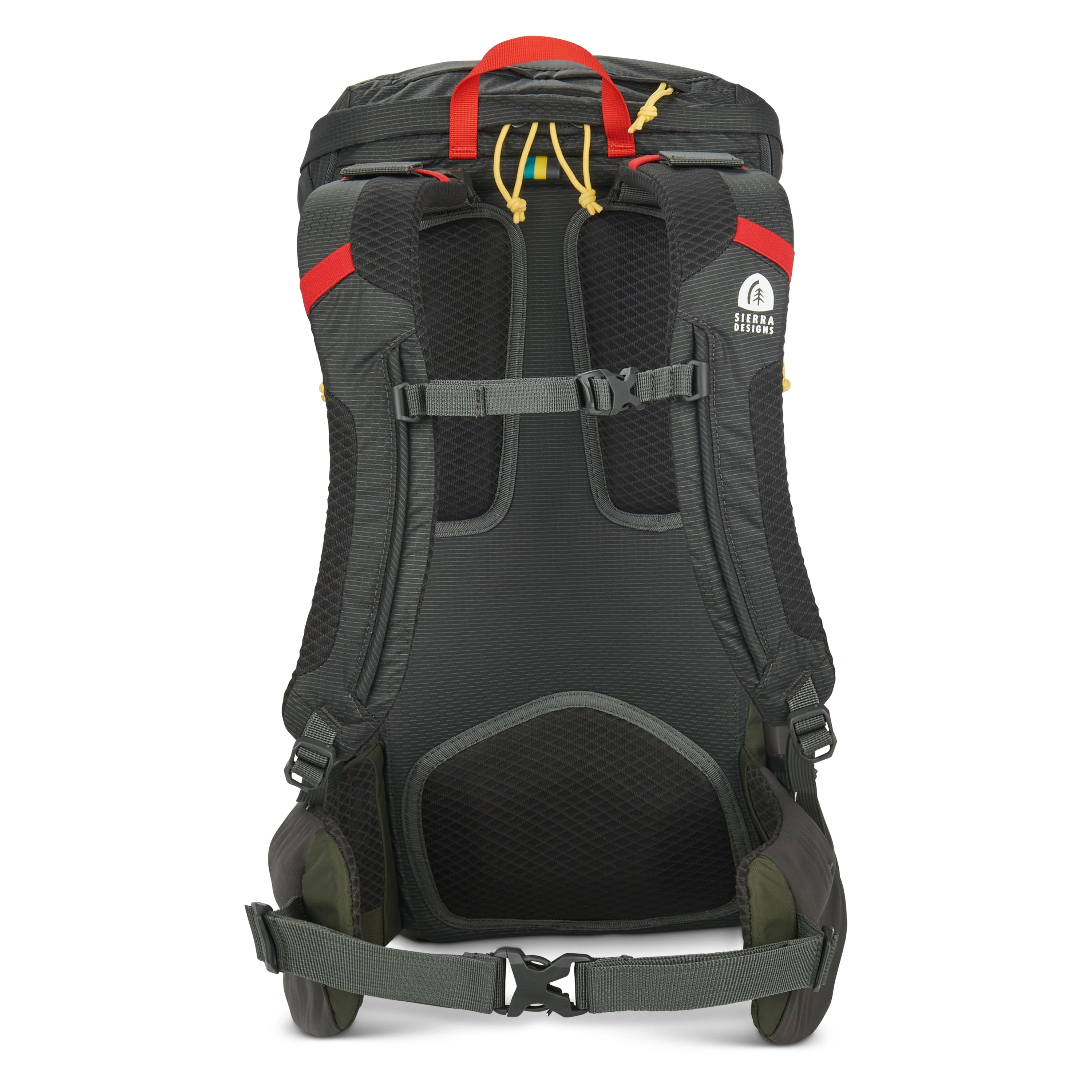 Sierra Designs Flex Hike 20L-30L Backpack Bag - Peat/Fiery Red - Image 13