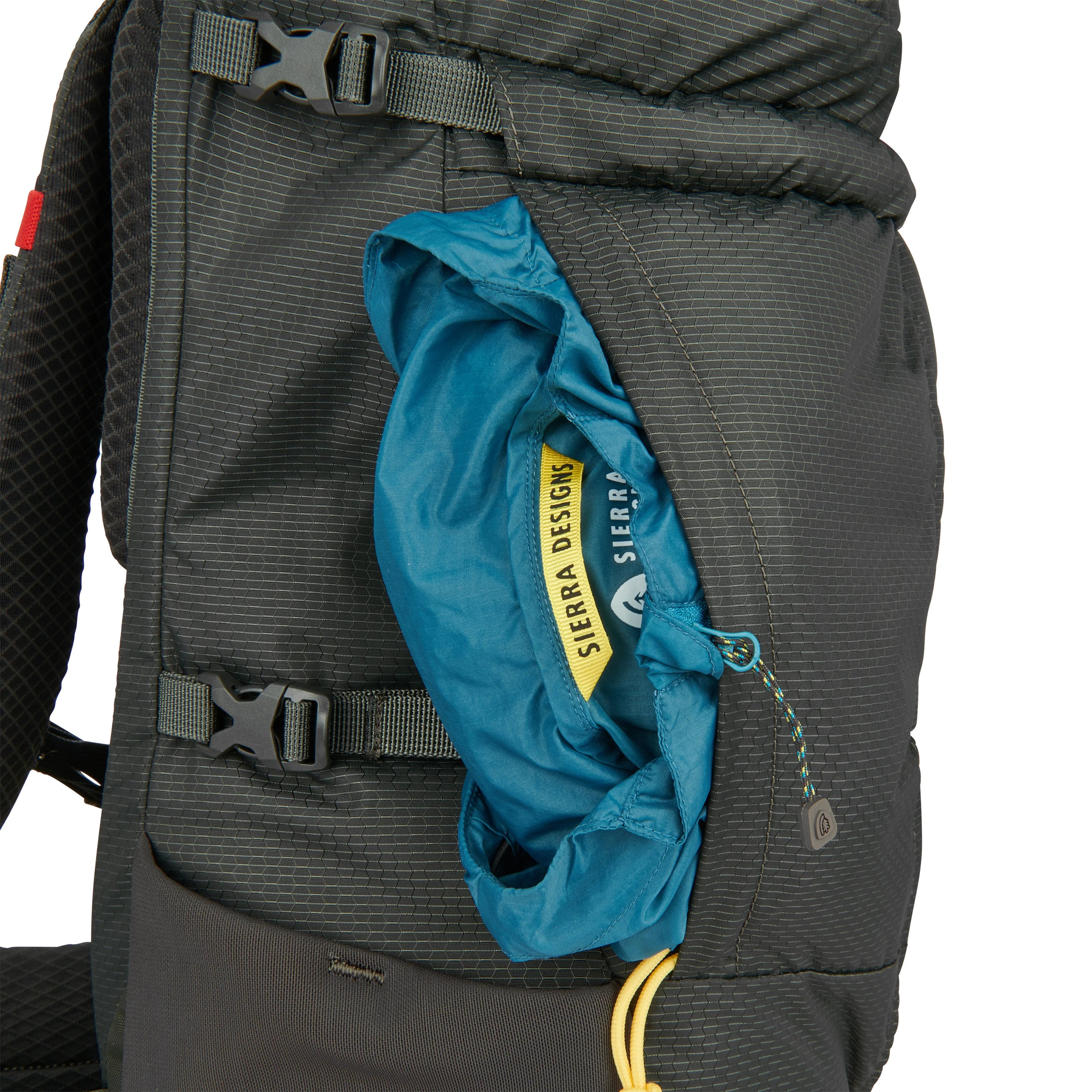 Sierra Designs Flex Hike 20L-30L Backpack Bag - Peat/Fiery Red - Image 15