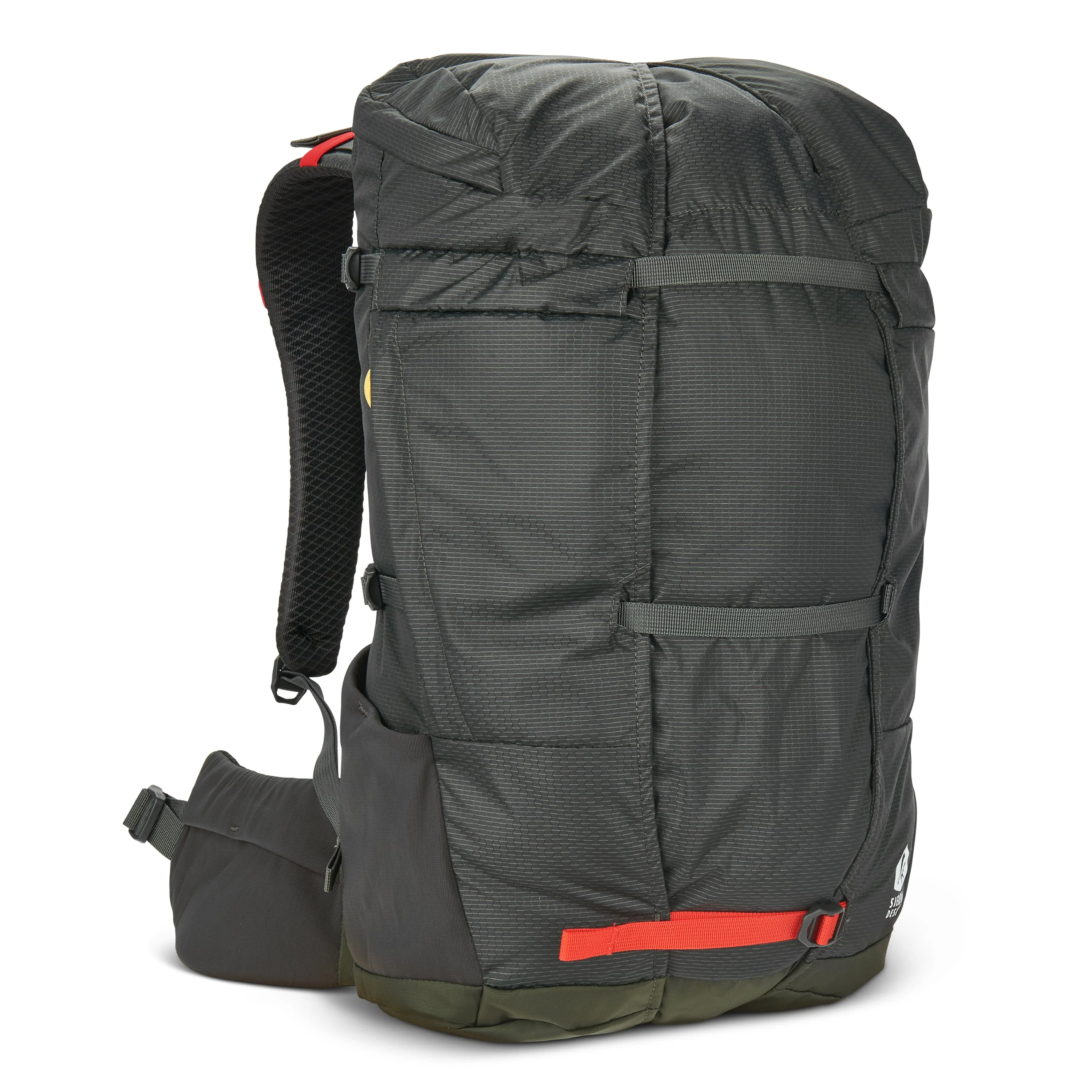 Sierra Designs Flex Hike 20L-30L Backpack Bag - Peat/Fiery Red - Image 9