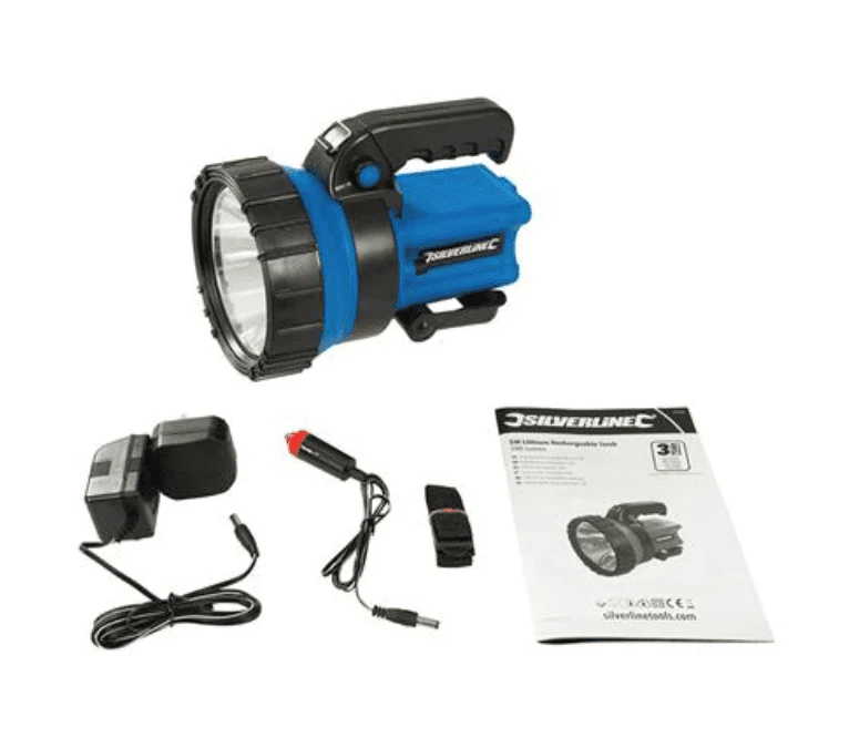 Silverline 5W Lithium 200 Lumen Rechargeable Torch - Image 3